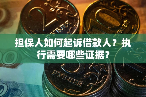 武汉担保人如何起诉借款人？执行需要哪些证据？