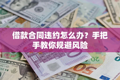 武汉借款合同违约怎么办？手把手教你规避风险