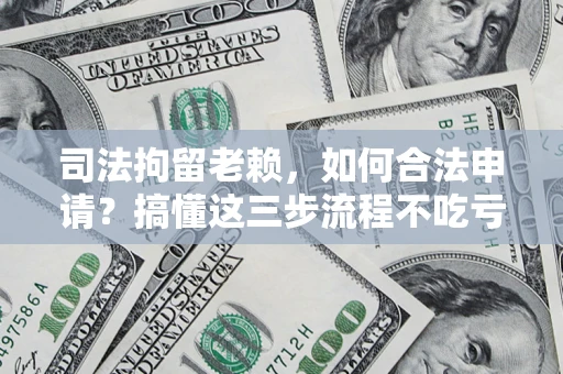 武汉司法拘留老赖，如何合法申请？搞懂这三步流程不吃亏！