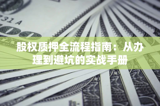 武汉股权质押全流程指南：从办理到避坑的实战手册