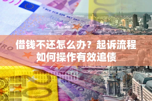 武汉借钱不还怎么办？起诉流程如何操作有效追债