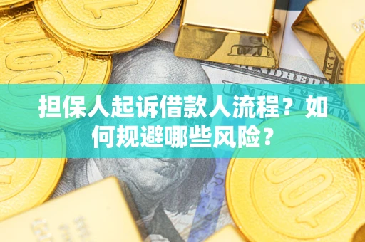 武汉担保人起诉借款人流程？如何规避哪些风险？