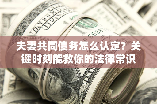 武汉夫妻共同债务怎么认定？关键时刻能救你的法律常识