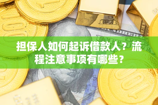 武汉担保人如何起诉借款人？流程注意事项有哪些？